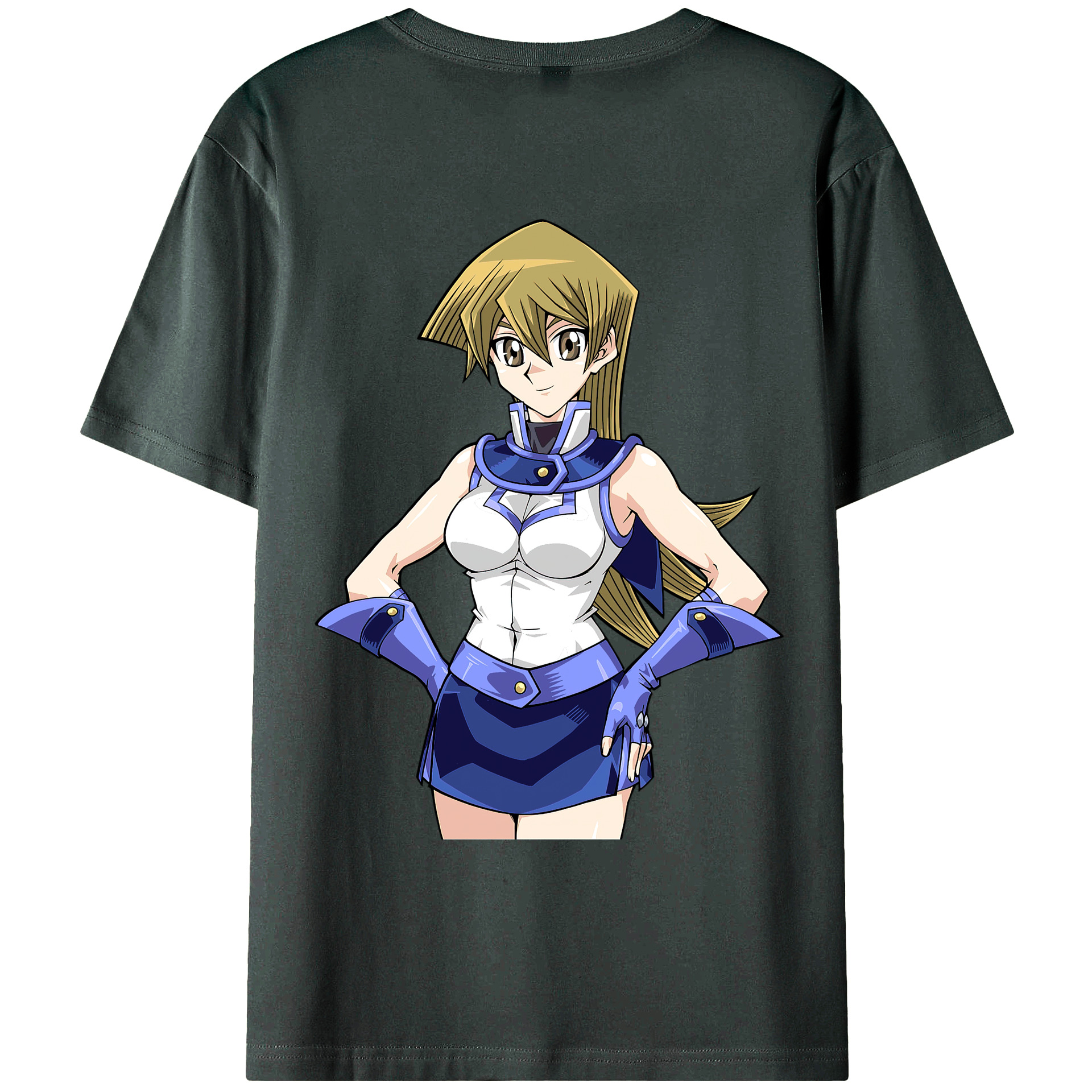 （画像用） 遊☆戯☆王 Yu-Gi-Oh! 綿100％ メンズ半袖Tシャツ（バックプリント） 通気性